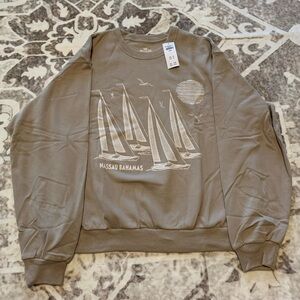 Hollister Tan Crewneck Sweatshirt